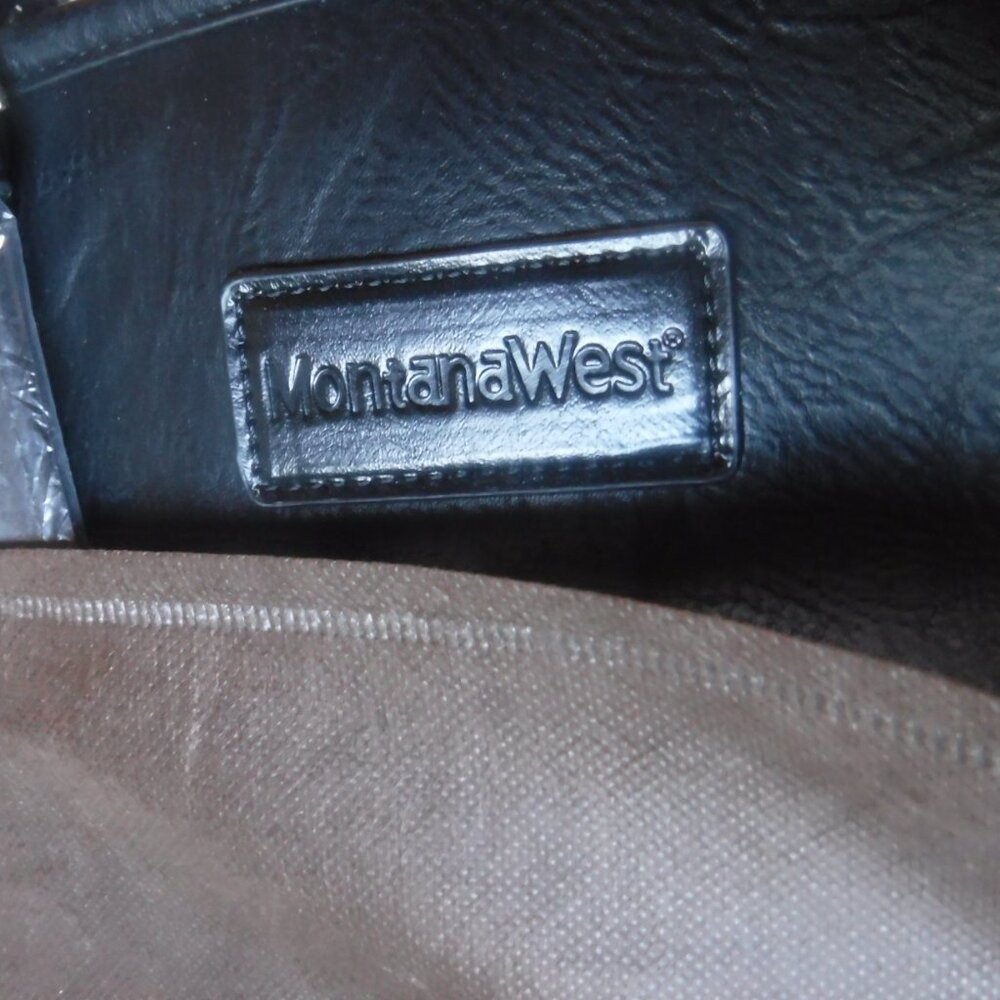 Montana West Womens Black Shoulder Tote Purse New - Picture 3 of 16